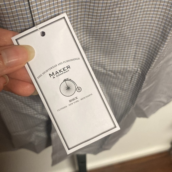 Maker & company plaid button down shirt size large - Picture 5 of 7